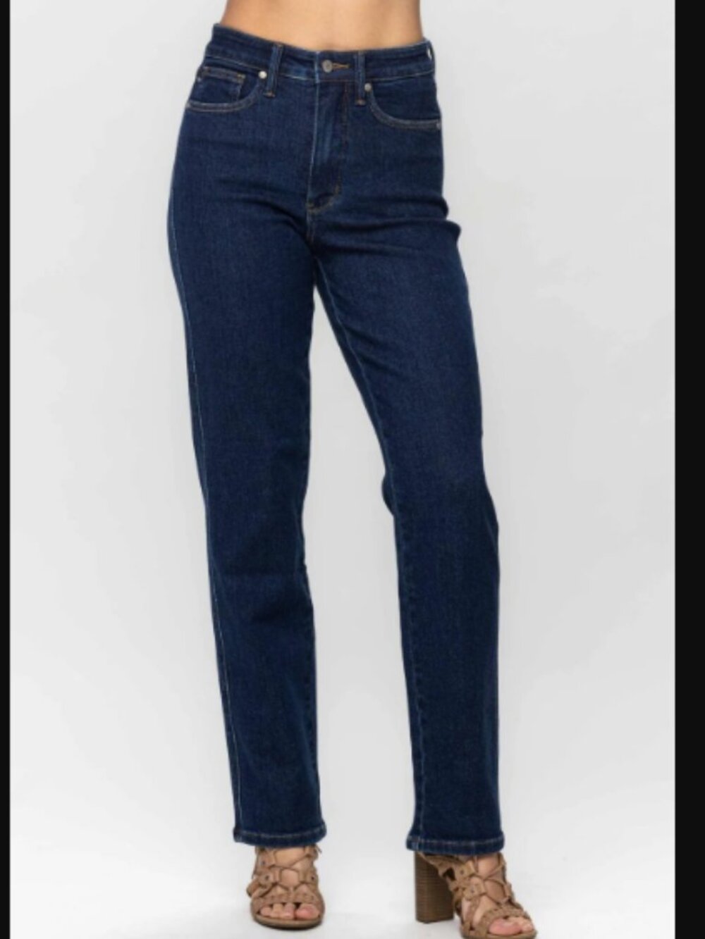 Judy Blue High Waist Tummy Control Classic Straight Jeans Size 18W
